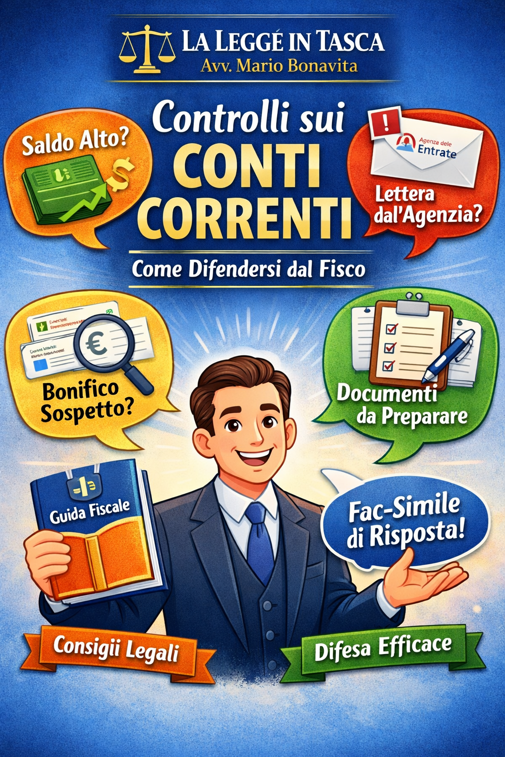 Controlli Agenzia delle Entrate sui conti correnti: guida legale 2026 per difendersi