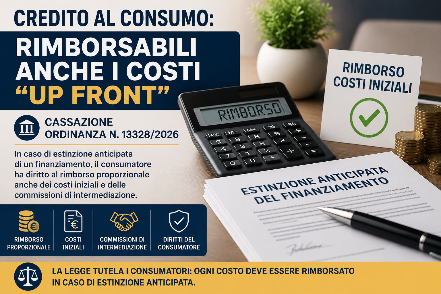 Credito al consumo: 5 rimborsi da non perdere dopo la Cassazione 13328/2026